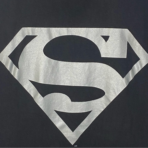 Vintage 1997 DC Comics Superman Black Single Stitch T Shirt Made In USA Size XXL - Picture 3 of 6